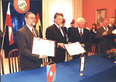 Podpisanie umowy partnerskiej pomiędzy Reńskim Powiatem Neuss i Powiatem Mikołowskim